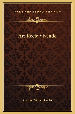 Ars Recte Vivende [Latin] 1169201555 Book Cover