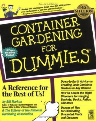 Container Gardening for Dummies 0764550578 Book Cover