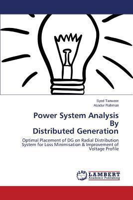 Power System Analysis By Distributed Generation 3659498289 Book Cover