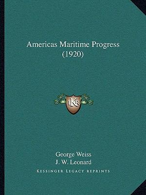 Americas Maritime Progress (1920) 1166488071 Book Cover