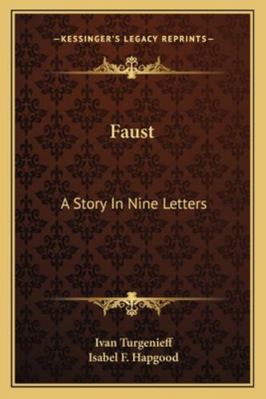 Faust: A Story In Nine Letters 1162904895 Book Cover