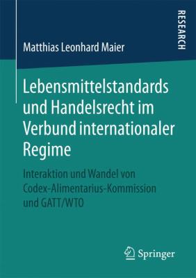 Lebensmittelstandards Und Handelsrecht Im Verbu... [German] 3658156066 Book Cover