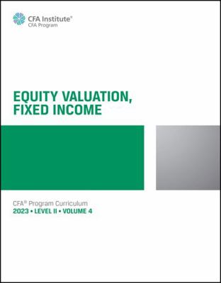 Paperback 2023 CFA Program Curriculum Level II Volume 4 Book