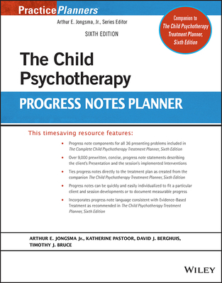 The Child Psychotherapy Progress Notes Planner 1119840899 Book Cover