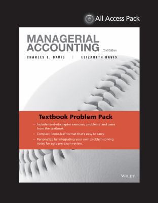 Eoc-Only Davis Managerial Accounting 111883464X Book Cover