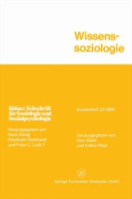 Wissenssoziologie [German] 3531115405 Book Cover