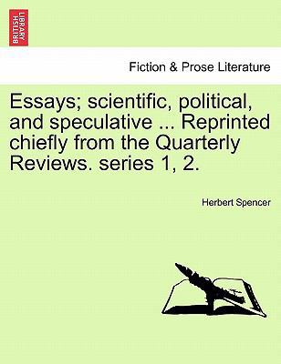 Essays; Scientific, Political, and Speculative ... 1241160309 Book Cover