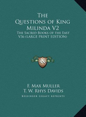 The Questions of King Milinda V2: The Sacred Bo... [Large Print] 1169843638 Book Cover