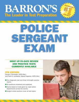 Barron's Police Sergeant Examination 0764143816 Book Cover