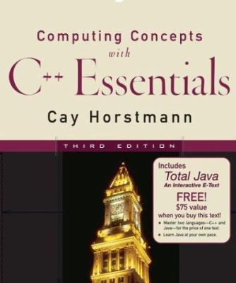 Computing Concepts with C++ Essentials 0471679631 Book Cover