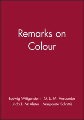 Remarks on Colour 0631116419 Book Cover