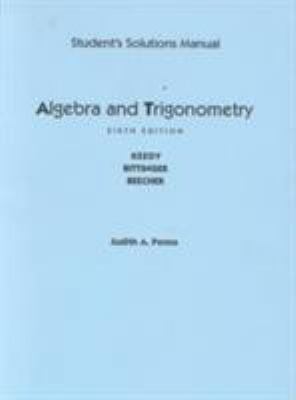 Student Solutions Manual for Algebra and Trigon... 0201525194 Book Cover