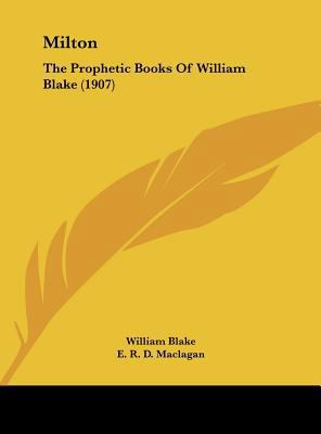 Milton: The Prophetic Books of William Blake (1... 1161718885 Book Cover
