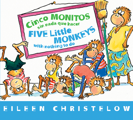 Five Little Monkeys with Nothing to Do/Cinco Mo... [Spanish] 0544088891 Book Cover