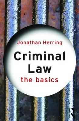 Criminal Law: The Basics 0415493129 Book Cover