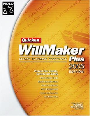 Quicken Willmaker Plus 2005 Edition: Estate Pla... 1413300766 Book Cover