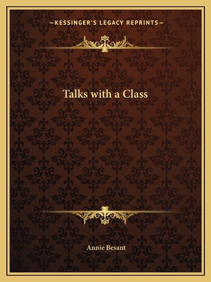 Talks with a Class 1162598131 Book Cover