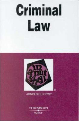 Criminal Law in a Nutshell 0314145184 Book Cover
