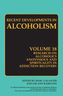 Research on Alcoholics Anonymous and Spirituali... 0387777245 Book Cover