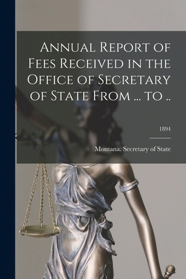 Annual Report of Fees Received in the Office of... 1014671817 Book Cover