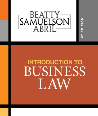 Introduction to Business Law 1337404349 Book Cover