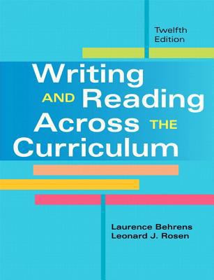 Writing and Reading Across the Curriculum with ... 0321929128 Book Cover