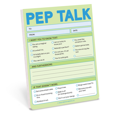 Pep Talk Nifty Note Pad (Second Edition) 1683494237 Book Cover