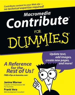 Macromedia Contribute for Dummies 0764537512 Book Cover