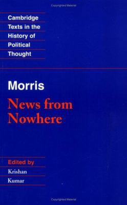Morris: News from Nowhere (Cambridge Texts in t... 0521420075 Book Cover