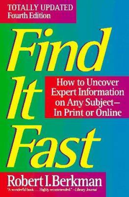 Find It Fast Fourth Edition 0062734733 Book Cover