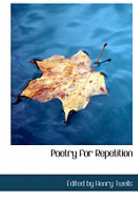 Poetry for Repetition [Large Print] 055475522X Book Cover