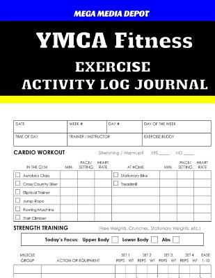 Paperback YMCA Fitness Exercise Activity Log Journal Book