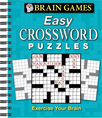 Brain Games - Easy Crossword Puzzles 1450852262 Book Cover