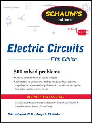 Schaum's Outline of Electric Circuits, Fifth Ed... 0071633723 Book Cover