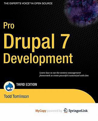 Pro Drupal 7 Development 1430270365 Book Cover