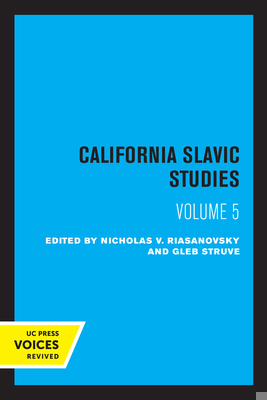 California Slavic Studies, Volume V 0520326547 Book Cover