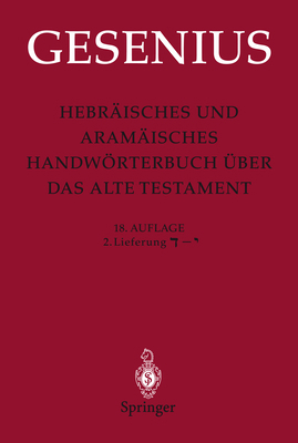 Hebräisches Und Aramäisches Handwörterbuch Über... [German] 3540580484 Book Cover