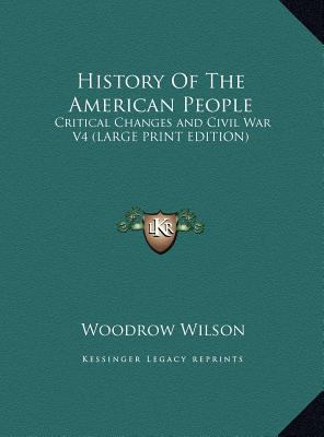 History of the American People: Critical Change... [Large Print] 116991442X Book Cover