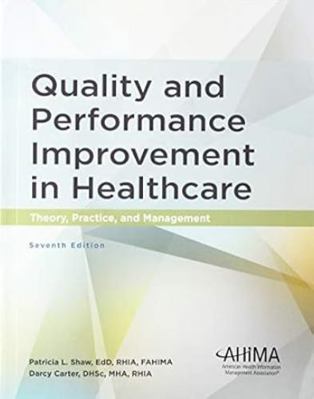 Quality and Performance Improvement in Healthcare 1584266635 Book Cover