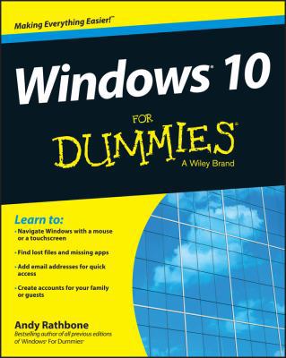 Windows 10 for Dummies 1119049369 Book Cover