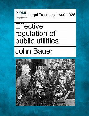 Effective Regulation of Public Utilities. 1240119402 Book Cover