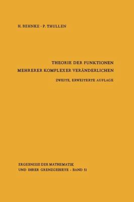 Theorie Der Funktionen Mehrerer Komplexer Verän... [German] 3642620051 Book Cover