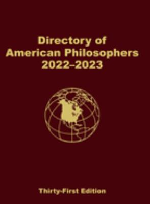 Hardcover Directory of American Philosophers : 2022-2023 Book