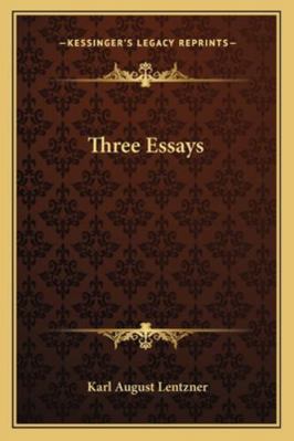 Three Essays 1163226602 Book Cover