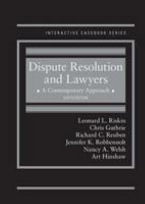 Dispute Resolution and Lawyers, A Contemporary ... 1634603141 Book Cover