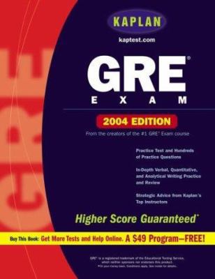 Kaplan GRE Exam 2004 074324141X Book Cover