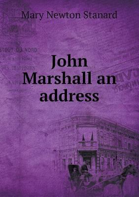 John Marshall an address 5518730403 Book Cover