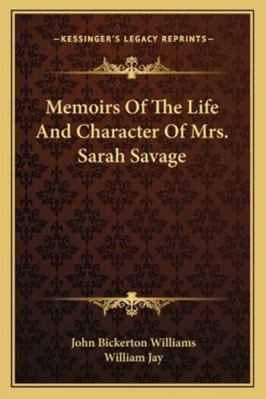 Memoirs Of The Life And Character Of Mrs. Sarah... 1163109088 Book Cover