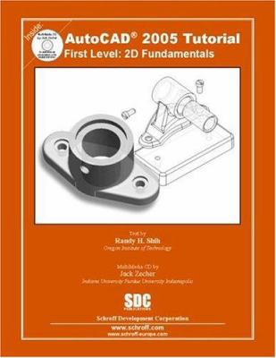 AutoCAD Tutorial First Level 2D Fundamentals 2005 1585031992 Book Cover