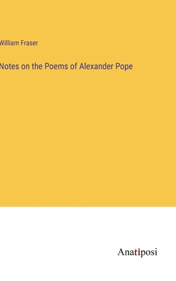 Notes on the Poems of Alexander Pope 3382116170 Book Cover